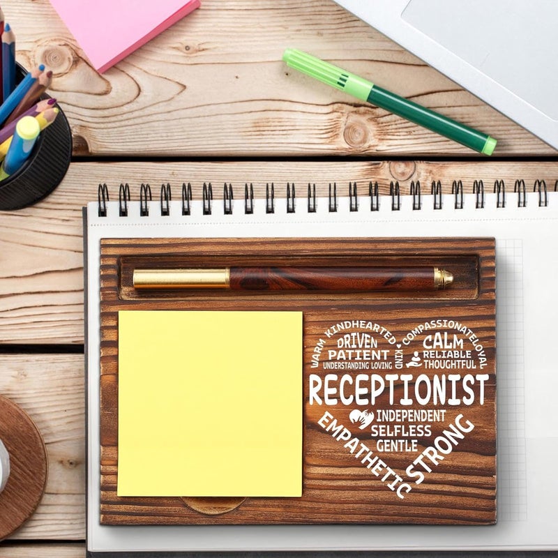 YODOCAMP Receptionist Appreciation Gifts, Thank You Gifts for Receptionist School Secretary Office Assistant Front Desk Admin, Administrative Assistant, Secretary Desk Self-Stick Note Pad Holders TZP04 - Image 2